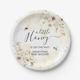 Een beetje honingbij Baby shower Papieren Bordje