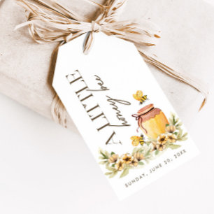 Een beetje honingbij - Spring Baby shower Favor Cadeaulabel