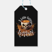 Een beetje koffie hekserij cadeaulabel (Voorkant)