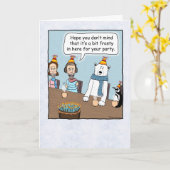 Een beetje koude dag kaart (Gele Bloem)