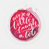 Een beetje lachen. metalen ornament (Voorkant)