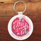 Een beetje lachen. sleutelhanger (Achterkant)