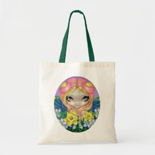 Een beetje lentesbloem-opgeruimde kunst tote bag