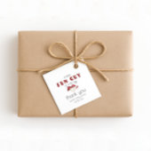 Een beetje leuk man Waterverf paddenstoel Baby sho Bedankjes Labels