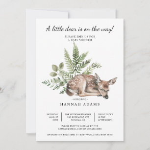 Een beetje lief is onderweg naar het Baby shower Kaart