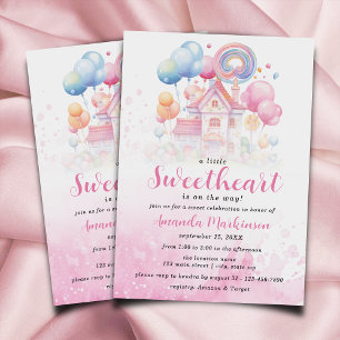 Een beetje lief Snoep Baby shower uitnodiging