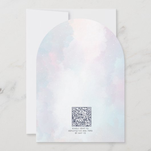 Een beetje Liefde Bug Waterverf Meisje 1e Verjaard Kaart (Achterkant)