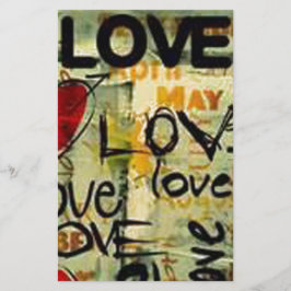 Een beetje liefdesgraffiti briefpapier