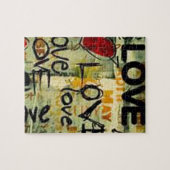 Een beetje liefdesgraffiti legpuzzel (Horizontaal)