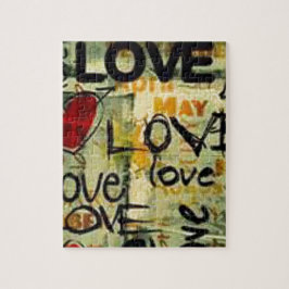 Een beetje liefdesgraffiti legpuzzel