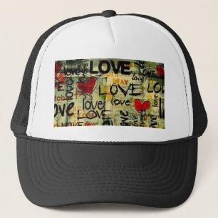 Een beetje liefdesgraffiti trucker pet