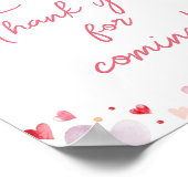 Een beetje Lieverd Valentijn Bedankt voor het kome Poster (Hoek)