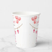 Een beetje lieverd | VALENTIJNSDAG BABY SHOWER Papieren Bekers (Rechts)