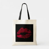 Een beetje lip tote bag (Achterkant)