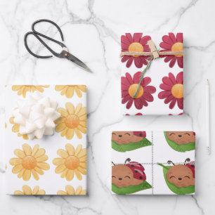 Een beetje love bug inpakpapier vel