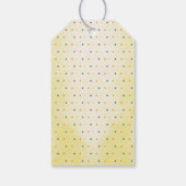 Een beetje madeliefje is onderweg naar bloemenBaby Cadeaulabel (Achterkant)