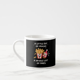 Een beetje magie, een heleboel frietjes espresso kop