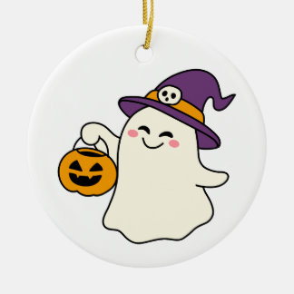 Een Beetje Magie Maakt Elke Halloween Keramisch Ornament