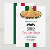 Een beetje Mexico-uitnodiging Kaart (Voorkant / Achterkant)