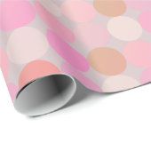 Een beetje moderne, soort retro tinten van roze ci cadeaupapier (Rol Hoek)