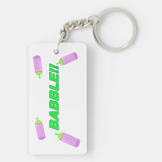 Een beetje of veel sleutelhanger (achterkant)