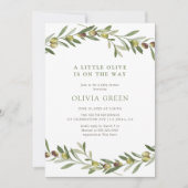 Een beetje olijf Baby shower Kaart (Voorkant)