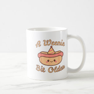 Een beetje ouder Een schattige en grappige hotdog Koffiemok