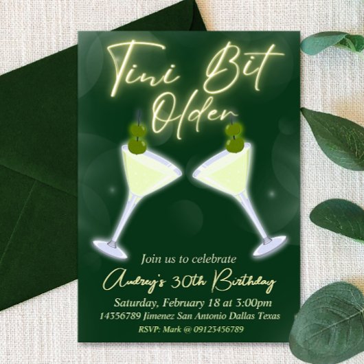 Een beetje ouder - Martini Kaart