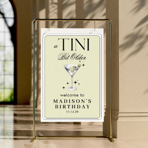 Een beetje oudere Martini Olive Verjaardag Welkom Poster