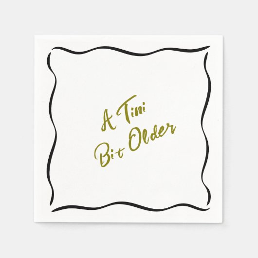 Een beetje oudere verjaardag servet (Voorkant)