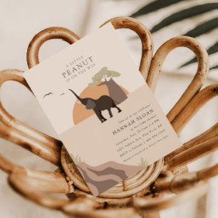 Een beetje pinda   Boho Safari Desert Baby shower Kaart