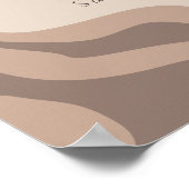 Een beetje pinda | Boho Safari Desert Baby shower Poster (Hoek)