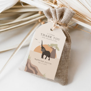 Een beetje pinda Safari Desert Baby shower Favor Cadeaulabel