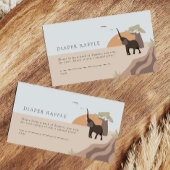 Een beetje pinda | Safari Luier Raffle Informatiekaartje