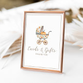 Een beetje pompoen Baby shower Kaarten en geschenk Poster