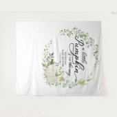 Een beetje pompoen groen Baby shower achtergrond Wandkleed (Voorkant (horizontaal))