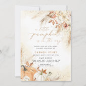 Een beetje pompoen Herfst Baby shower Genderneutra Kaart (Voorkant)