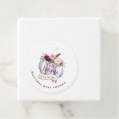 Een beetje pompoen herfst baby shower partij gunst bedankjes labels (In situ)