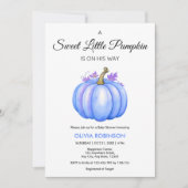 Een beetje pompoen Herfst Herfst Blue Boy Baby sho Kaart (Voorkant)