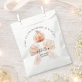 Een beetje pompoen herfst Herfst Dank u Baby showe Bedankzakje (Geknipt)