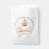 Een beetje pompoen herfst Herfst Dank u Baby showe Bedankzakje (Voorkant)