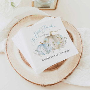 Een beetje pompoen Herfst jongen Baby shower papie Servet