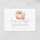 Een beetje pompoen Herfst luier rafel Informatiekaartje (Voorkant)