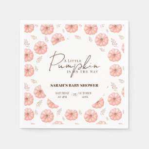 Een beetje pompoen is onderweg Baby shower Servet