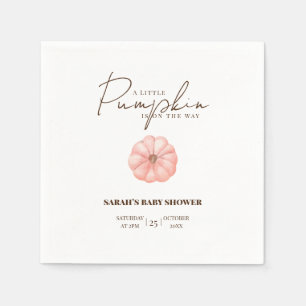 Een beetje pompoen is onderweg Baby shower Servet