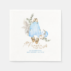 Een beetje pompoen is onderweg - Herfst Baby showe Servet