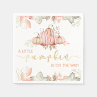 Een beetje pompoen is onderweg. Herfst Baby shower