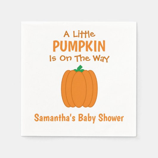 Een beetje pompoen is onderweg servet (Voorkant)