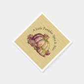 Een beetje pompoen kruid is mooi" Herfst kleur dec Servet (Hoek)