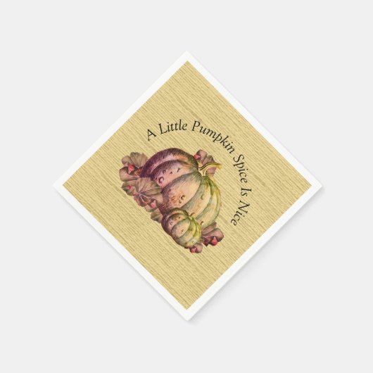 Een beetje pompoen kruid is mooi" Herfst kleur dec Servet (Hoek)